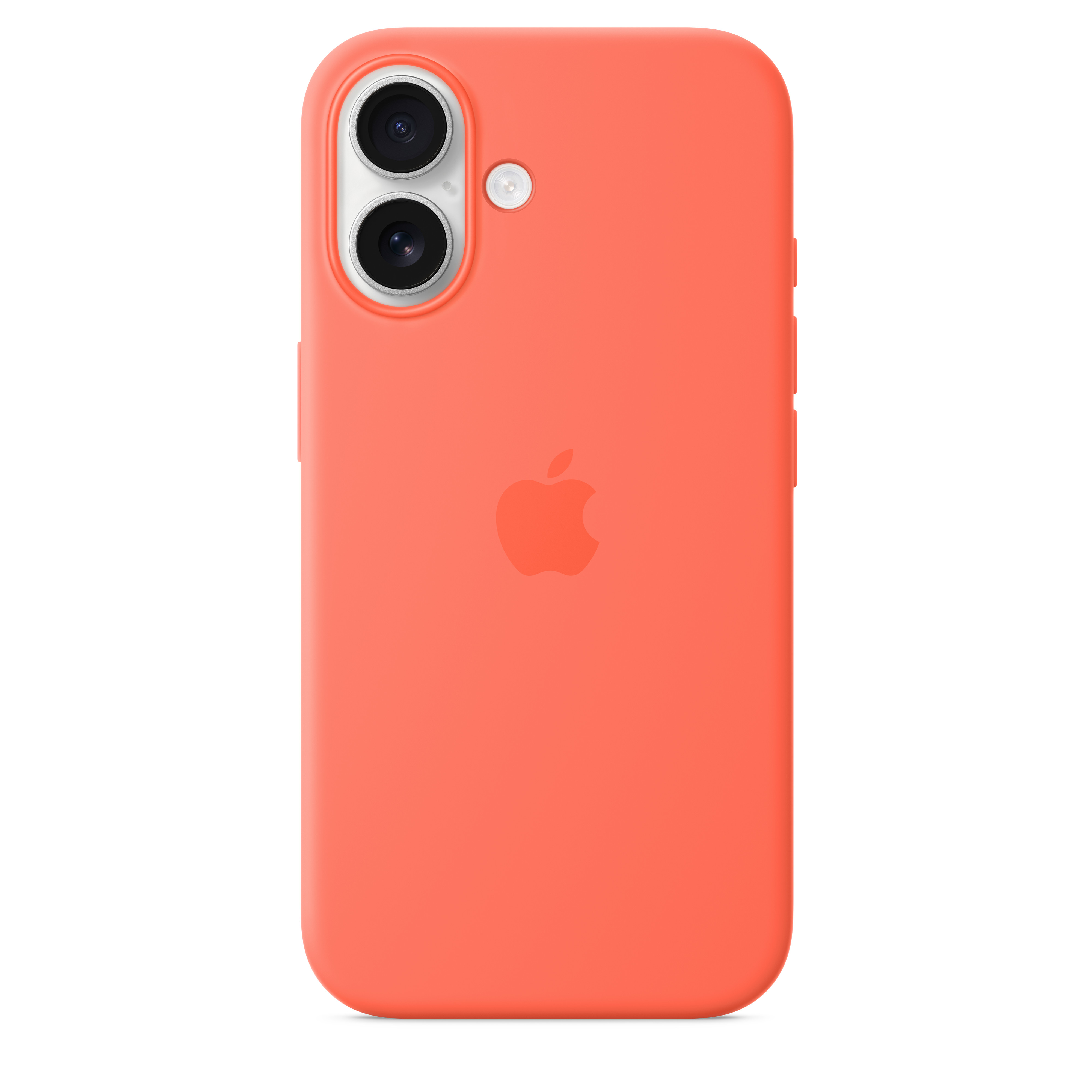 MagSafe対応iPhone 16シリコーンケース - タンジェリン - Apple（日本）