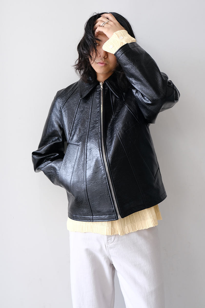 SEFR | DUKE JACKET / FAUX MEMORY LEATHER フェイクレザージャケット