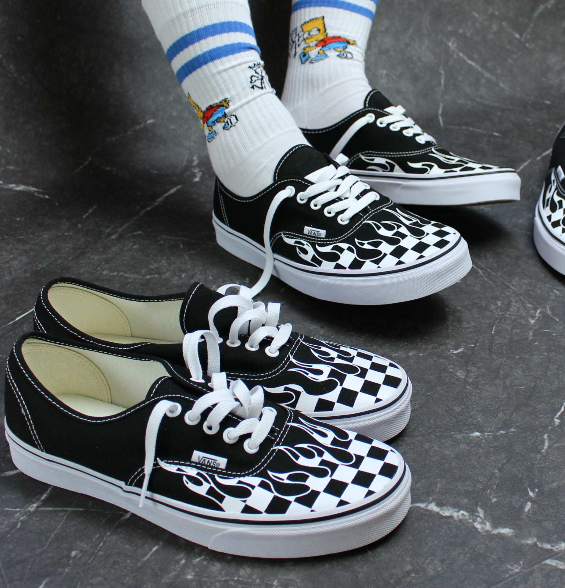 Vans Authentic Checkerboard Flame #MOXOF | MOXOF BLOG