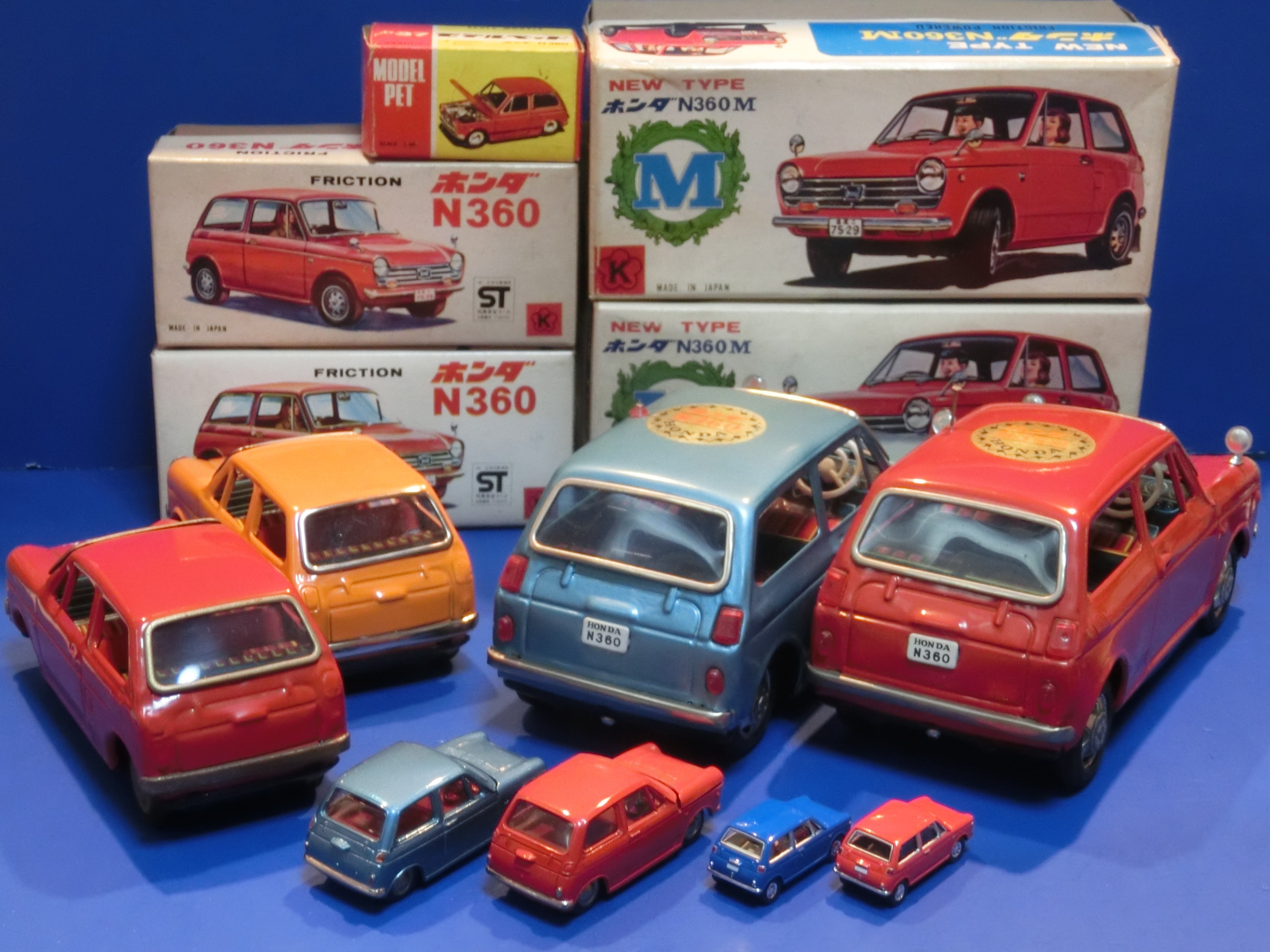 ☆1967年光球商会ホンダN360大小サイズ ～ ブリキ自動車コレクション