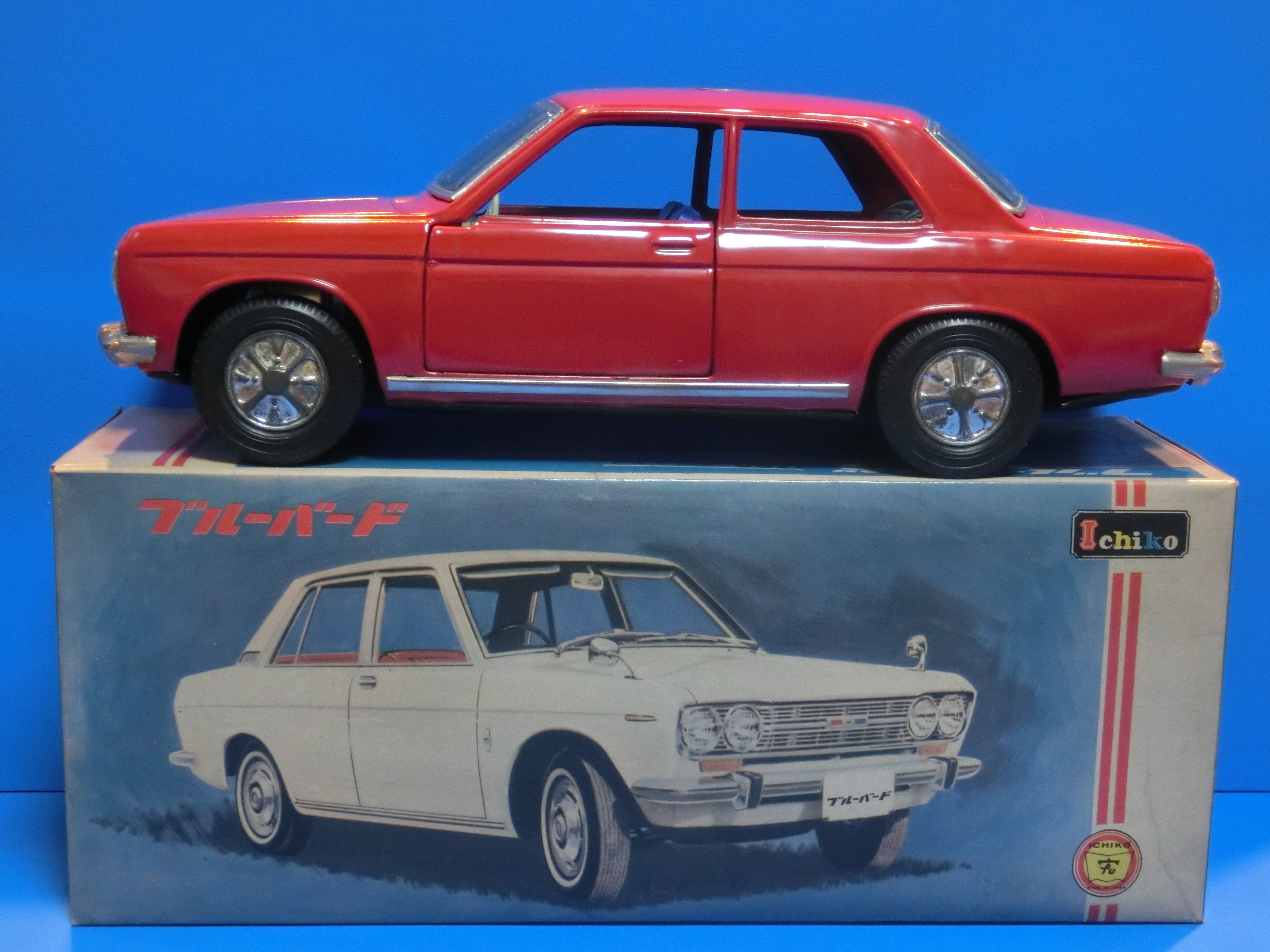☆1967年イチコー510ブルーバード2ドアDXトミカ特注品～ブリキ自動車