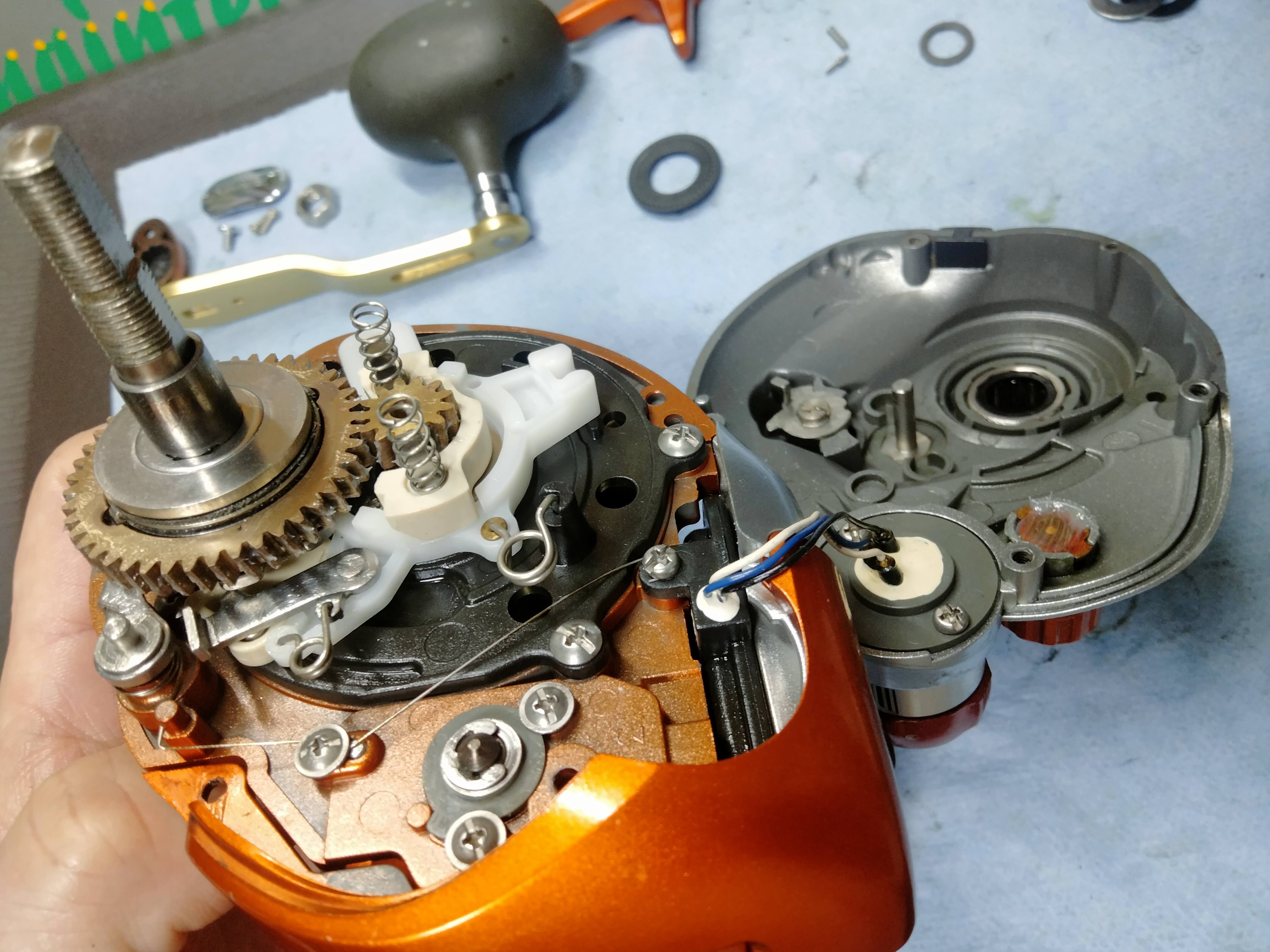 06電動丸3000イカスペシャル整備その② | reelmaintenance-higarageの