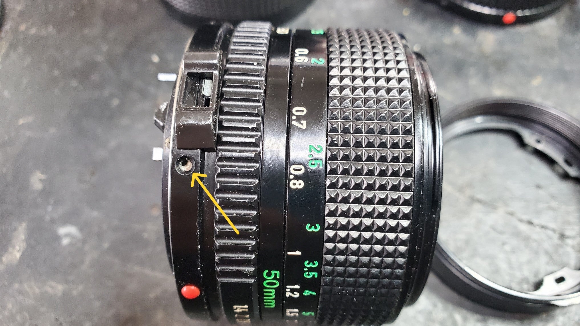 CANON NEW FD レンズのマウントを移植 50mm F1.4 & F1.8 (その1