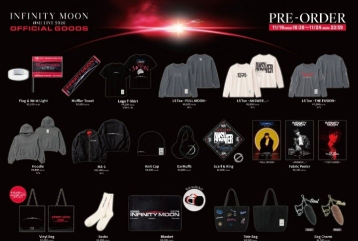 ⭐OMI⭐TOUR GOODS ☆INFINITY MOON LS Tee ANSWER | ⭐ミィ⭐呟き