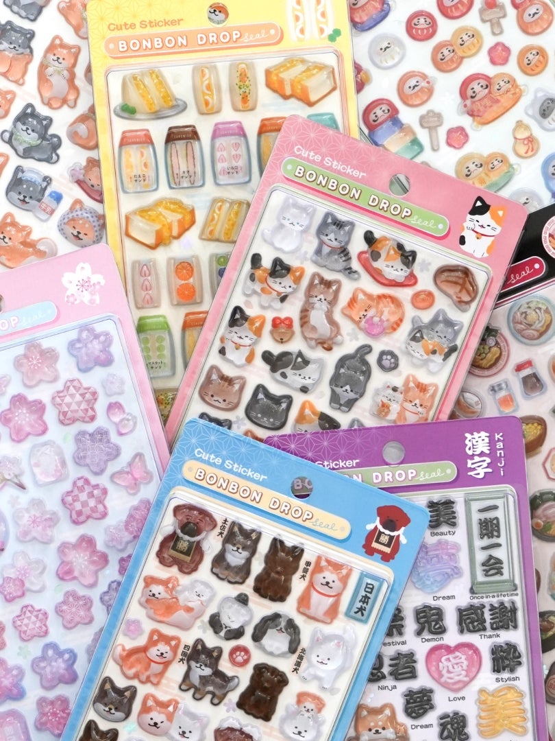 抽選いつから？】和柄新作 ボンボンドロップシール♡クーリア公式