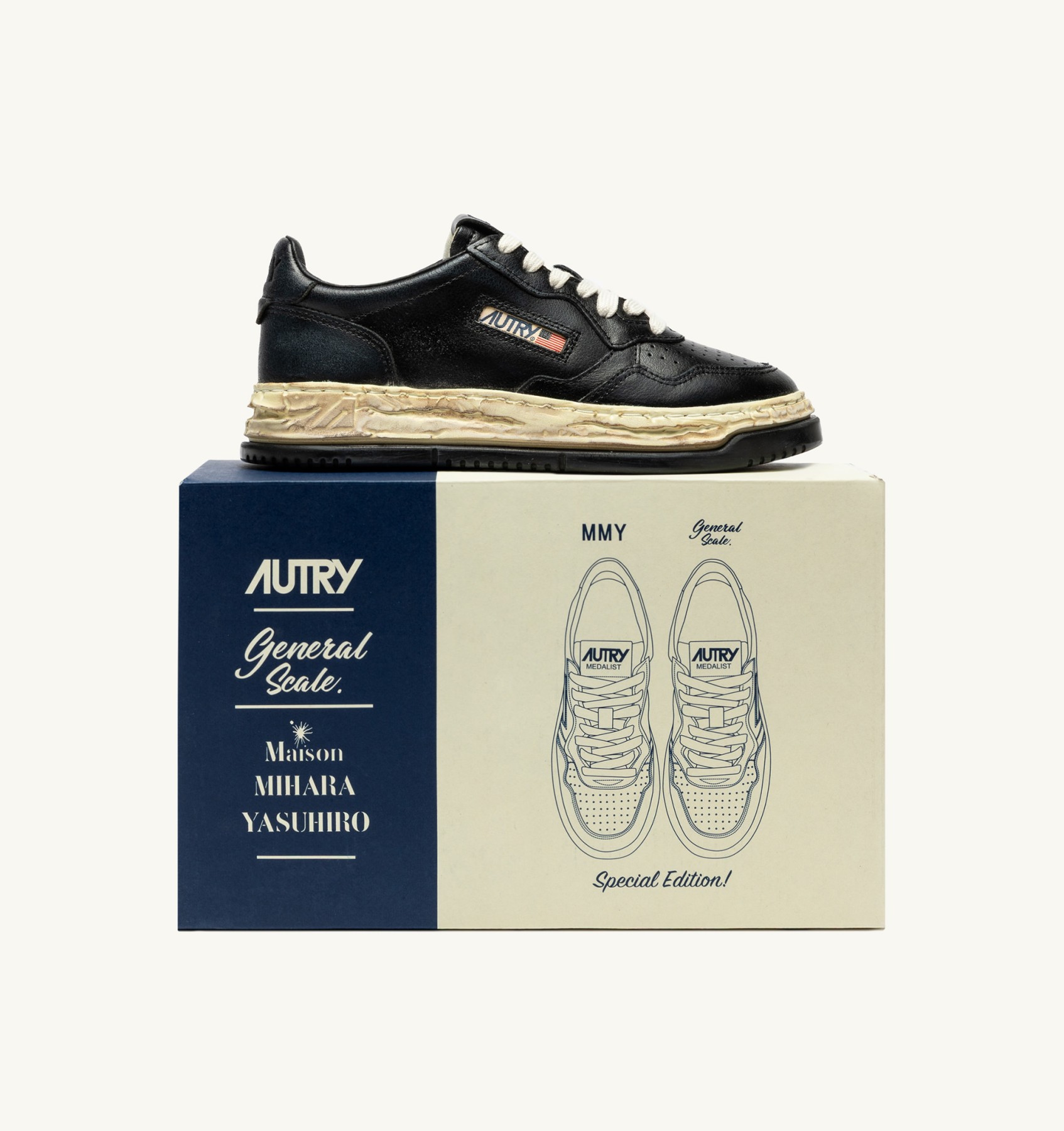 Autry Medalist Low Super Vintage 'autry X Maison Mihara Yasuhiro Gener