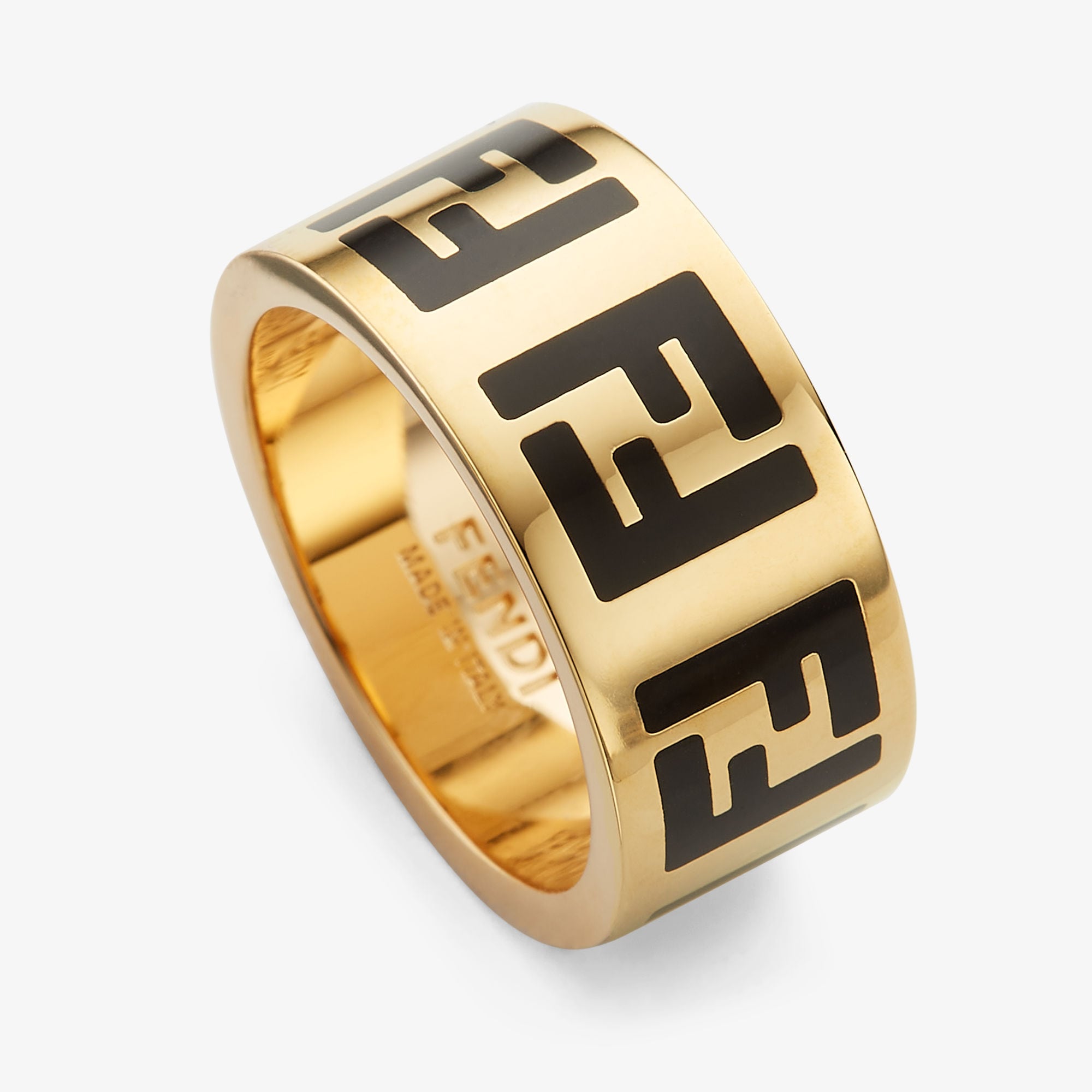 フォーエバー フェンディ リング エナメル仕上げのメタル ゴールド | Fendi