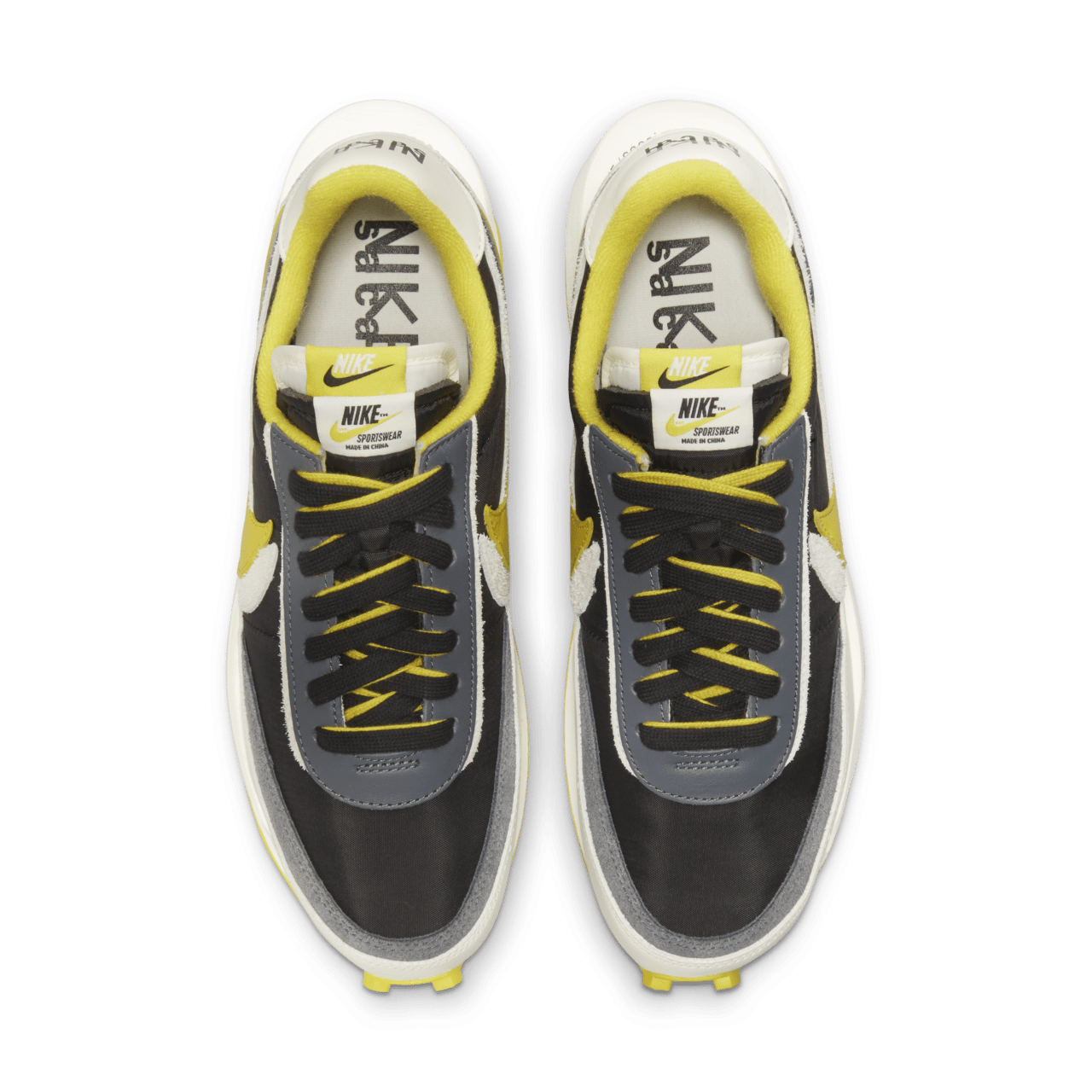 LDWaffle x sacai x UNDERCOVER 'Black and Bright Citron' (DJ4877