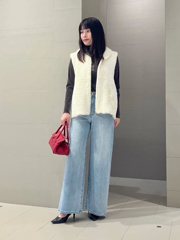 ストレッチデニムワイドパンツ|ANAYI OFFICIAL ONLINE STORE｜アナイ