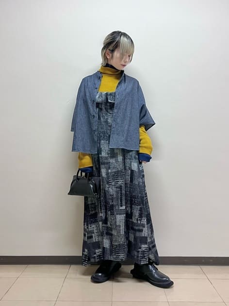6OZ STAND COLLAR BLOUSE(S Indigo): Soldes｜THE SHOP YOHJI YAMAMOTO