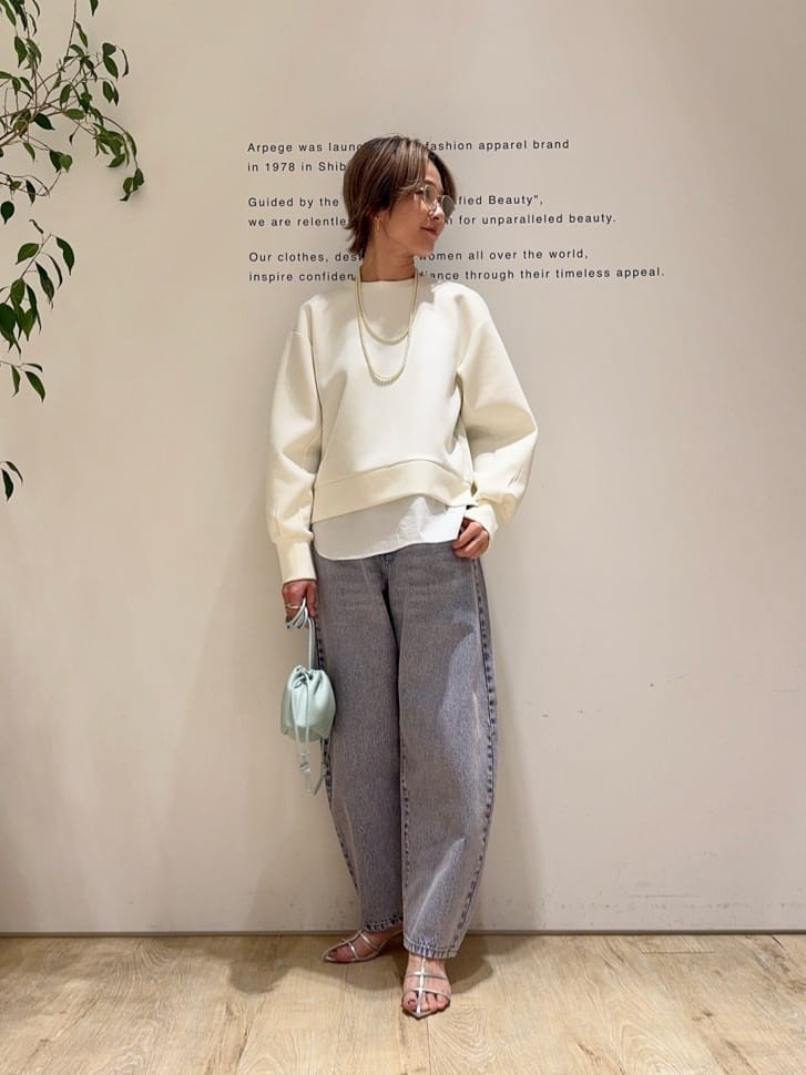 スタッフコーディネート】大人のリボンプルオーバー｜haru｜Arpege