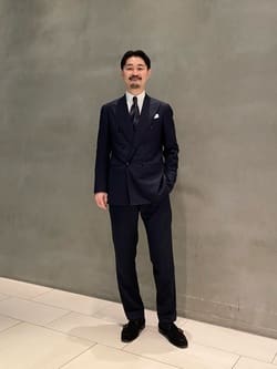 Vitale Barberis Canonico/6B ダブルブレスト スーツ MC―MODEL