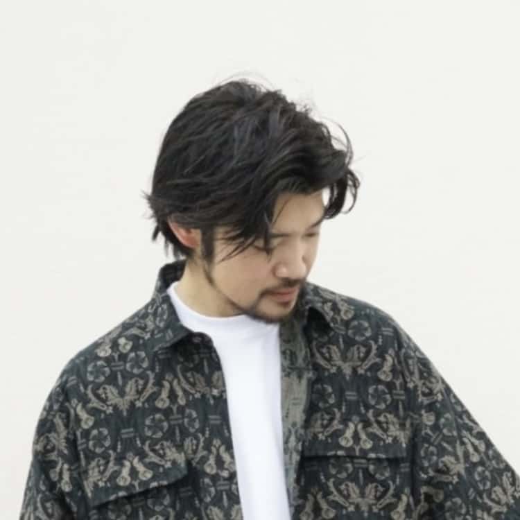 山内＞コットンキュプラ・ランダムシャドーストライプシャツ | MAKES