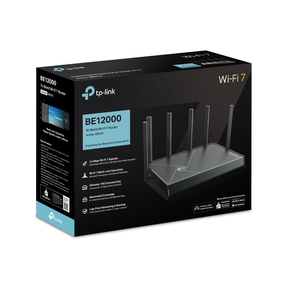 Archer BE670 | BE12000 Tri-Band Wi-Fi 7 Router | TP-Link