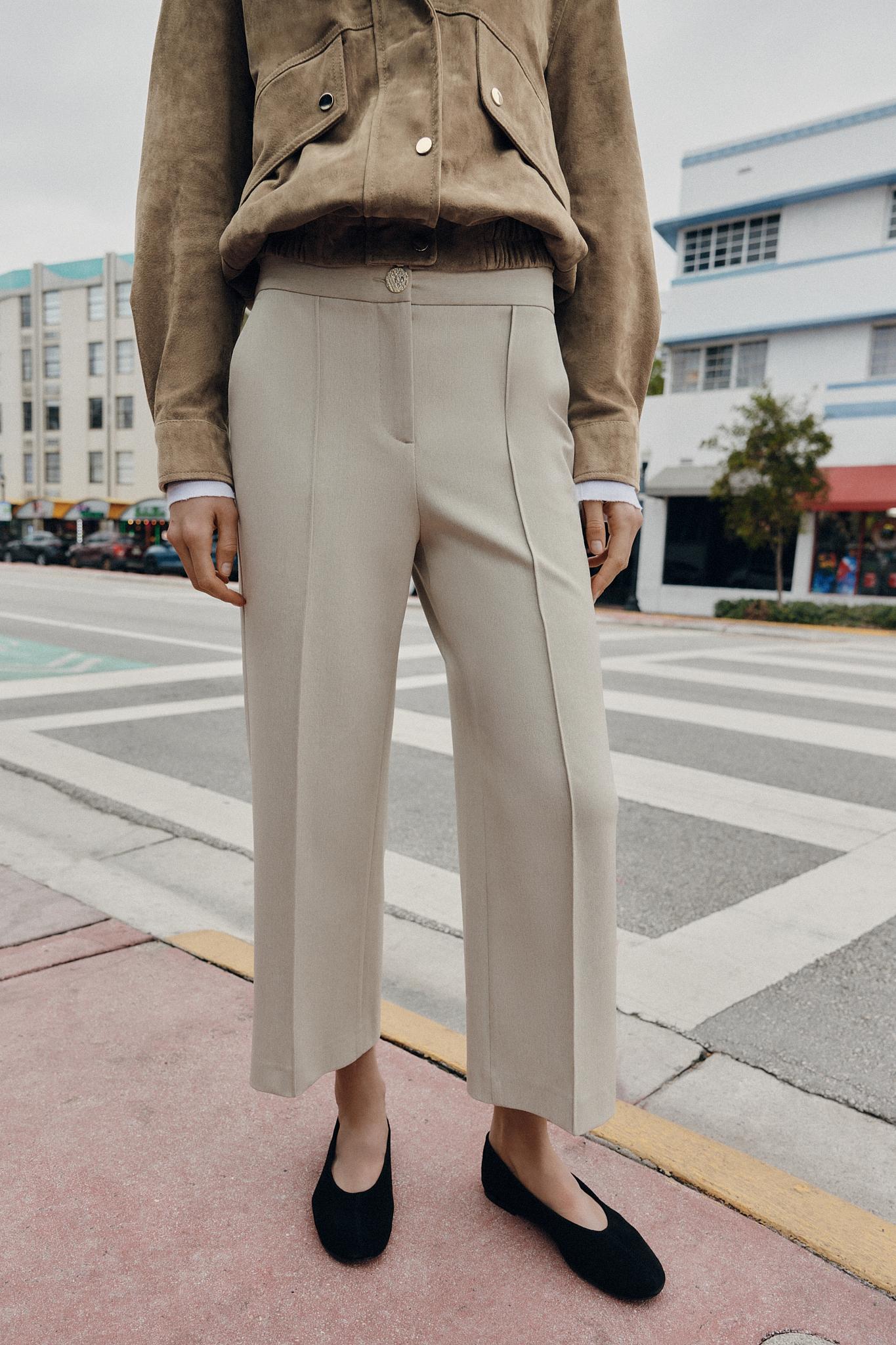 CULOTTES WITH SEAM - Stone | ZARA United States