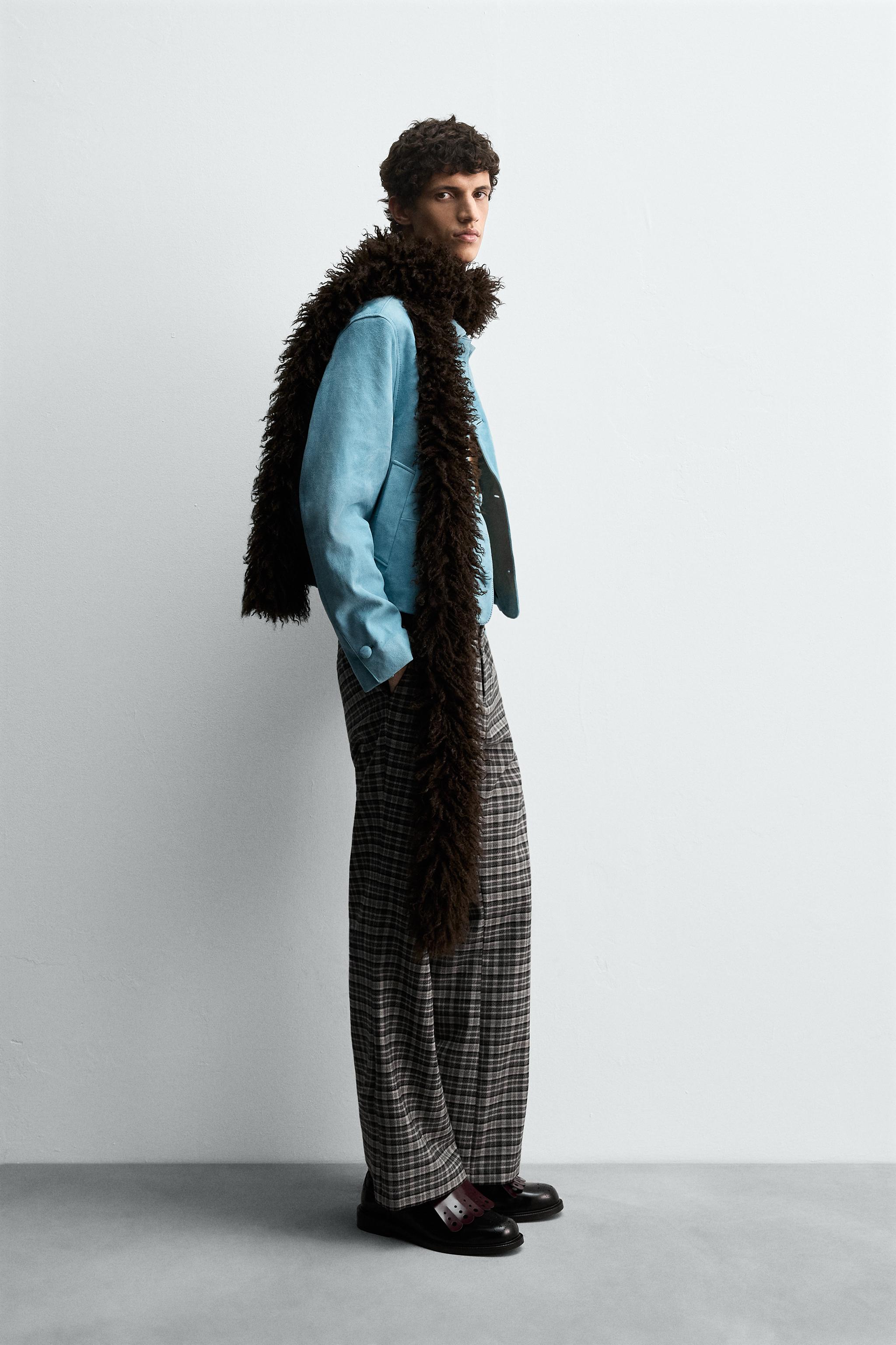 HARRY LAMBERT FOR ZARA X DISNEY スエードレザージャケット - ブルー