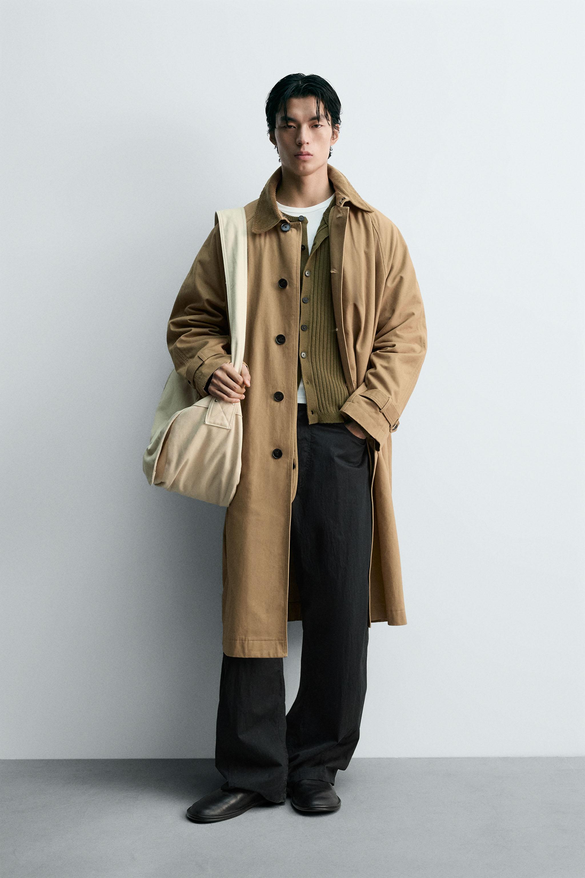 2-IN-1 コントラストトレンチコート - ゴールデンブラウン | ZARA