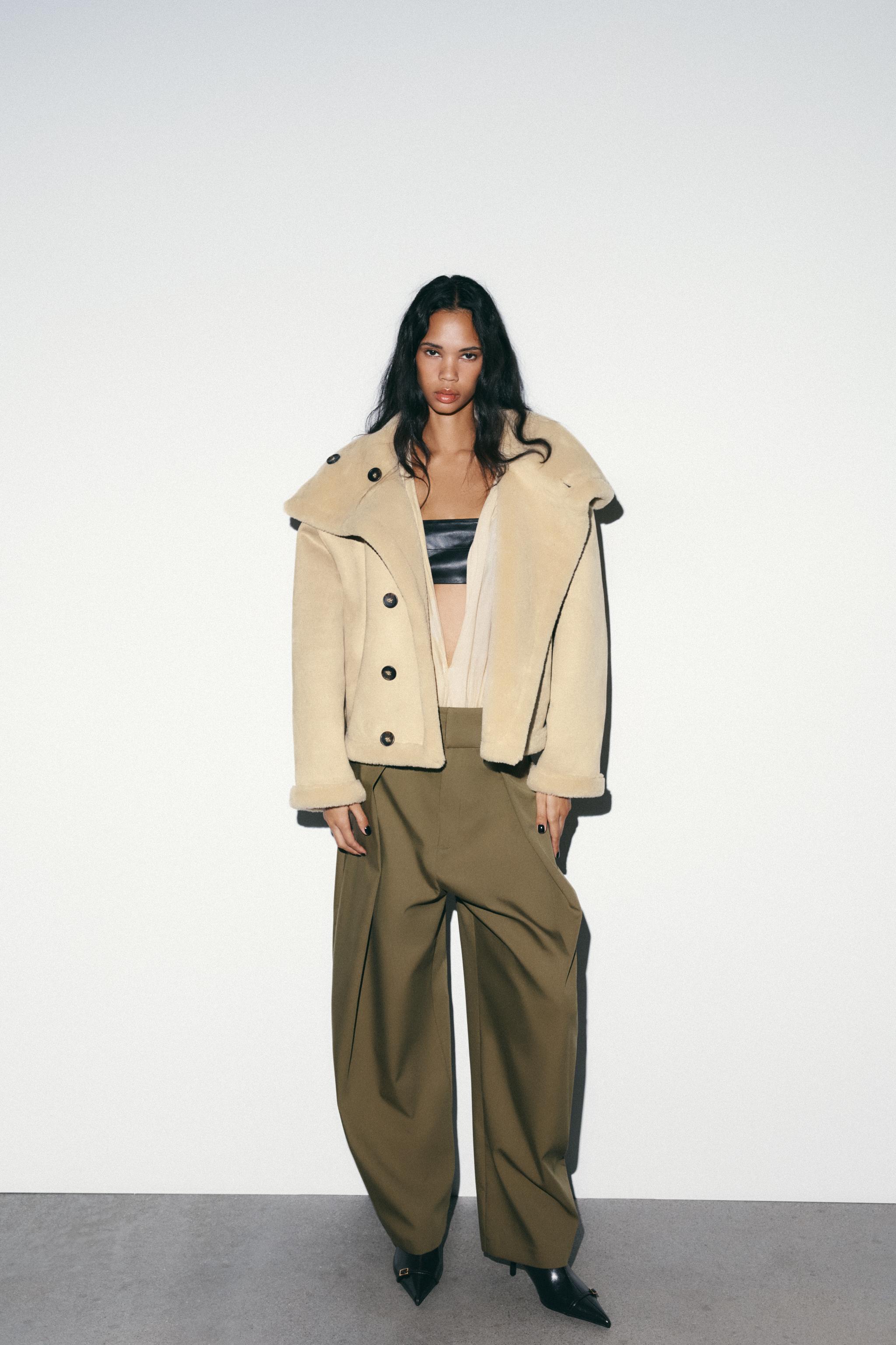 リバーシブルダブルフェイスジャケット - エクリュ | ZARA Japan / 日本