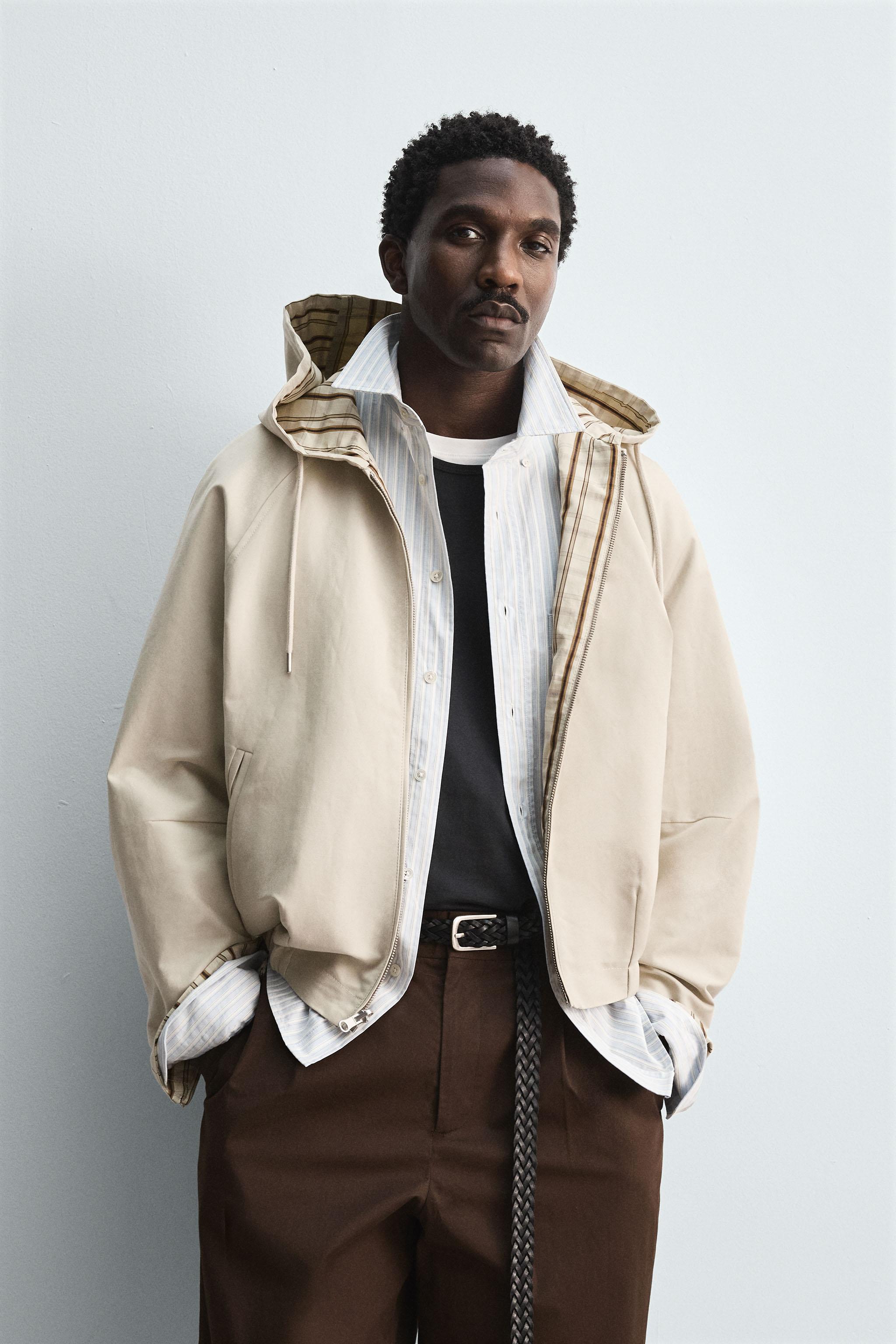REVERSIBLE CHECKERED JACKET - Ice | ZARA United States