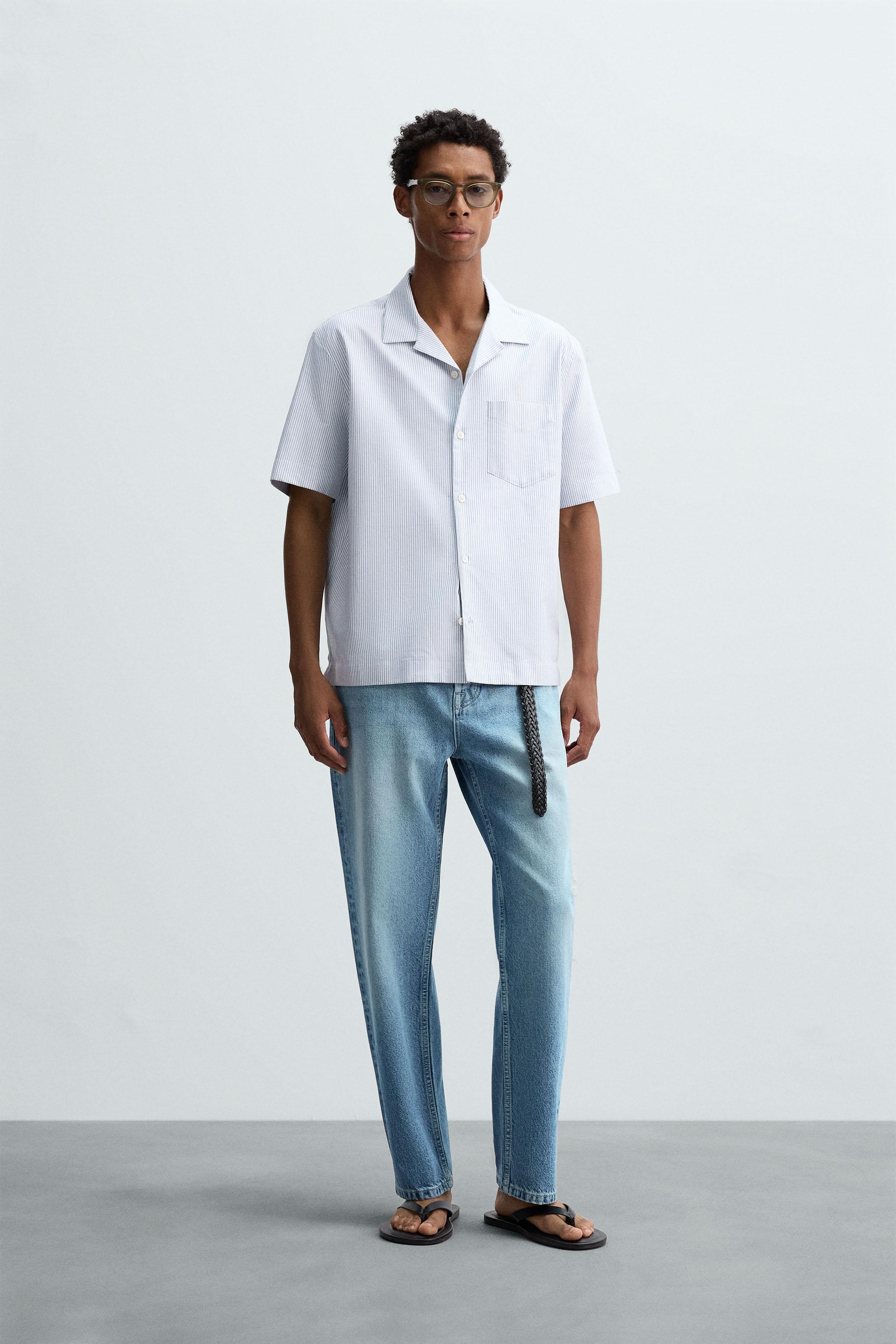 STRIPED OXFORD SHIRT - Stripes | ZARA Turkey