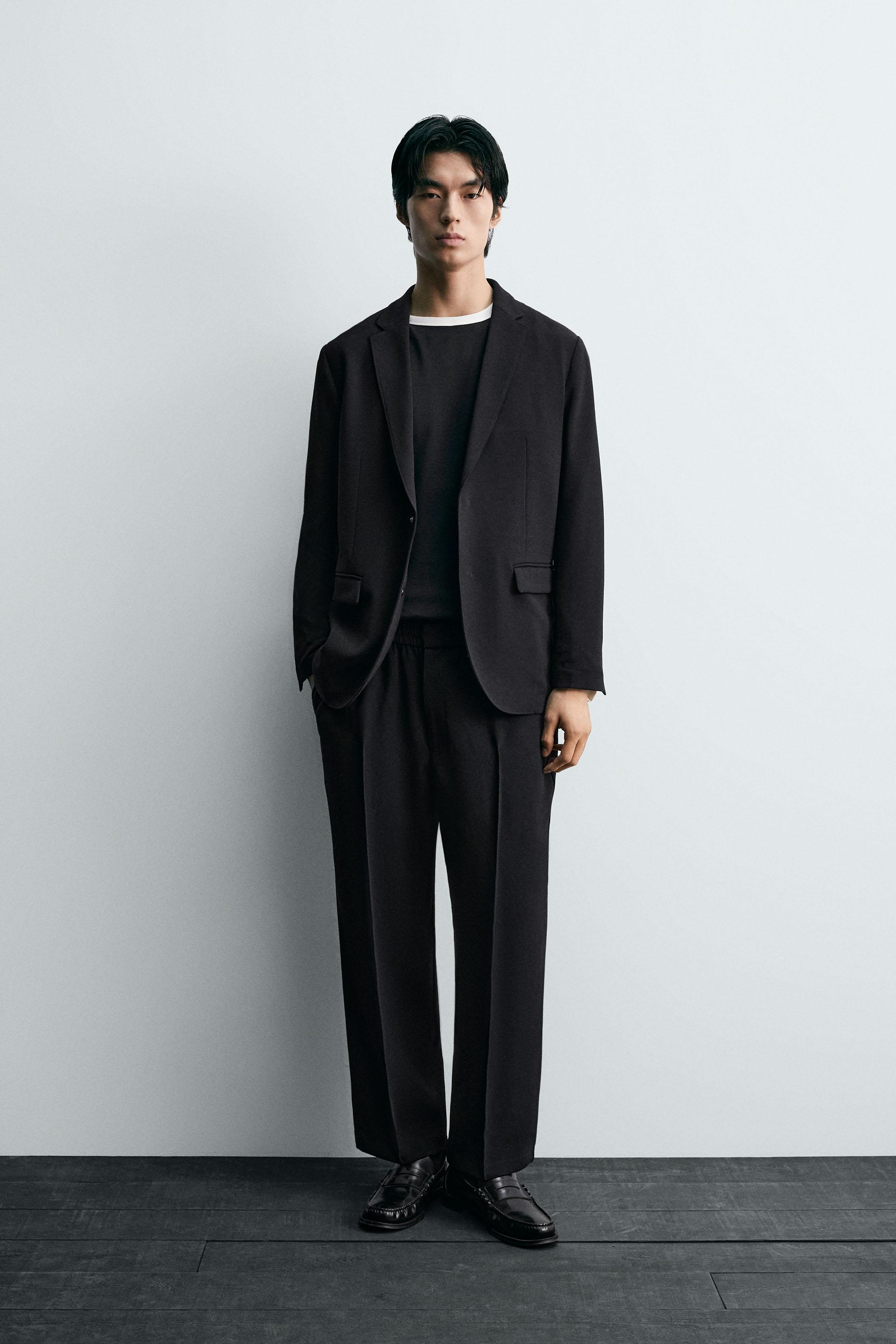 リラックスフィットスーツブレザー - ブラック | ZARA Japan / 日本