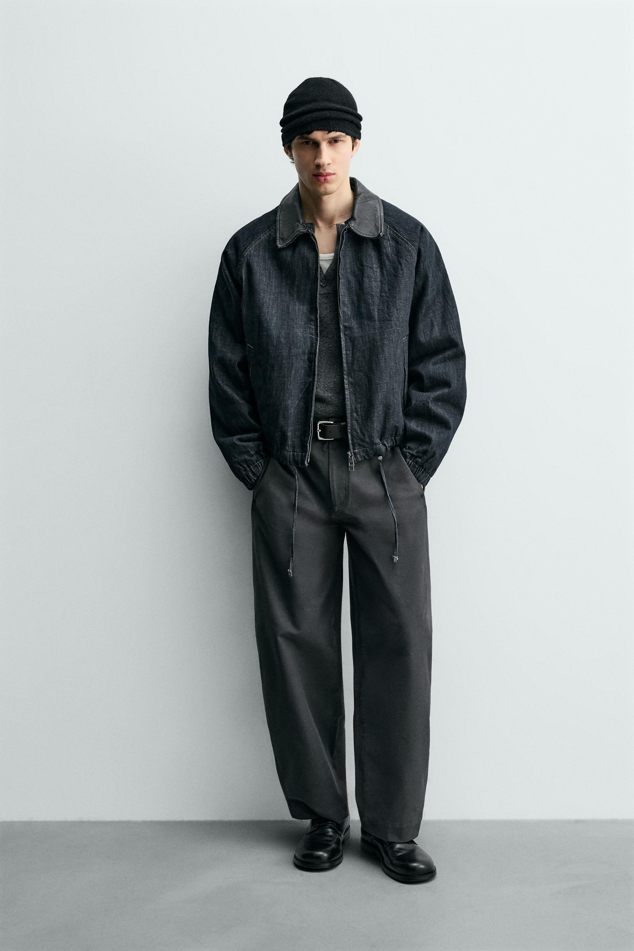 コントラストカラーデニムジャケット - インディゴブルー | ZARA Japan