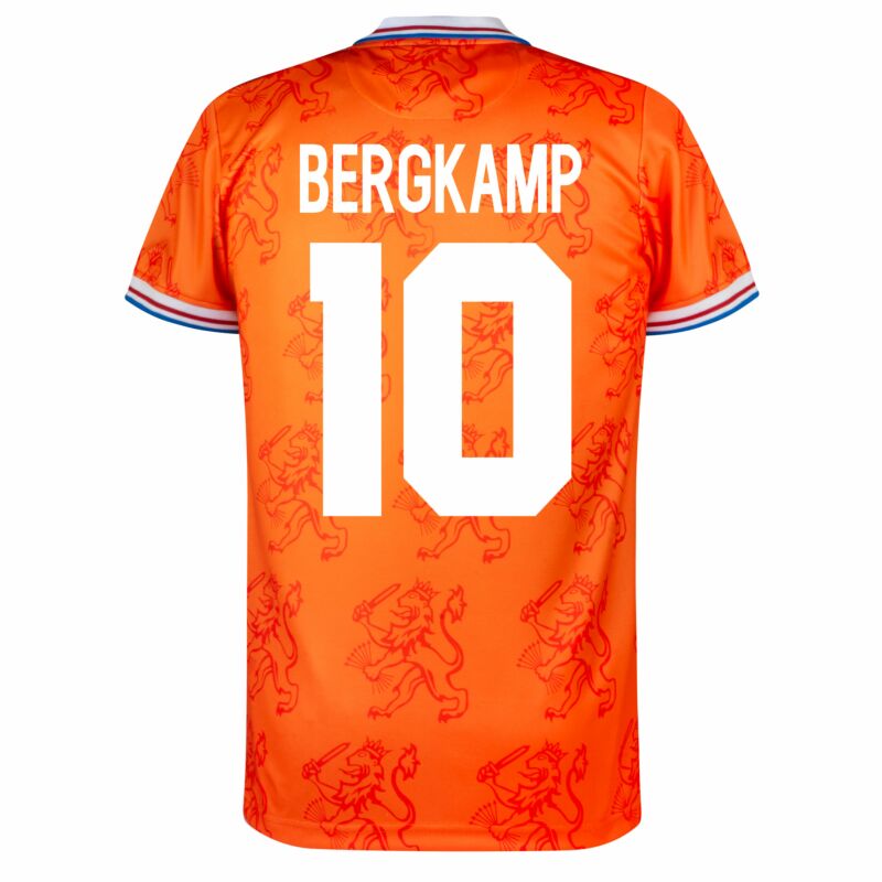 Copa Holland Home Bergkamp 10 Retro Jersey 1994 (Retro Flock Printing)