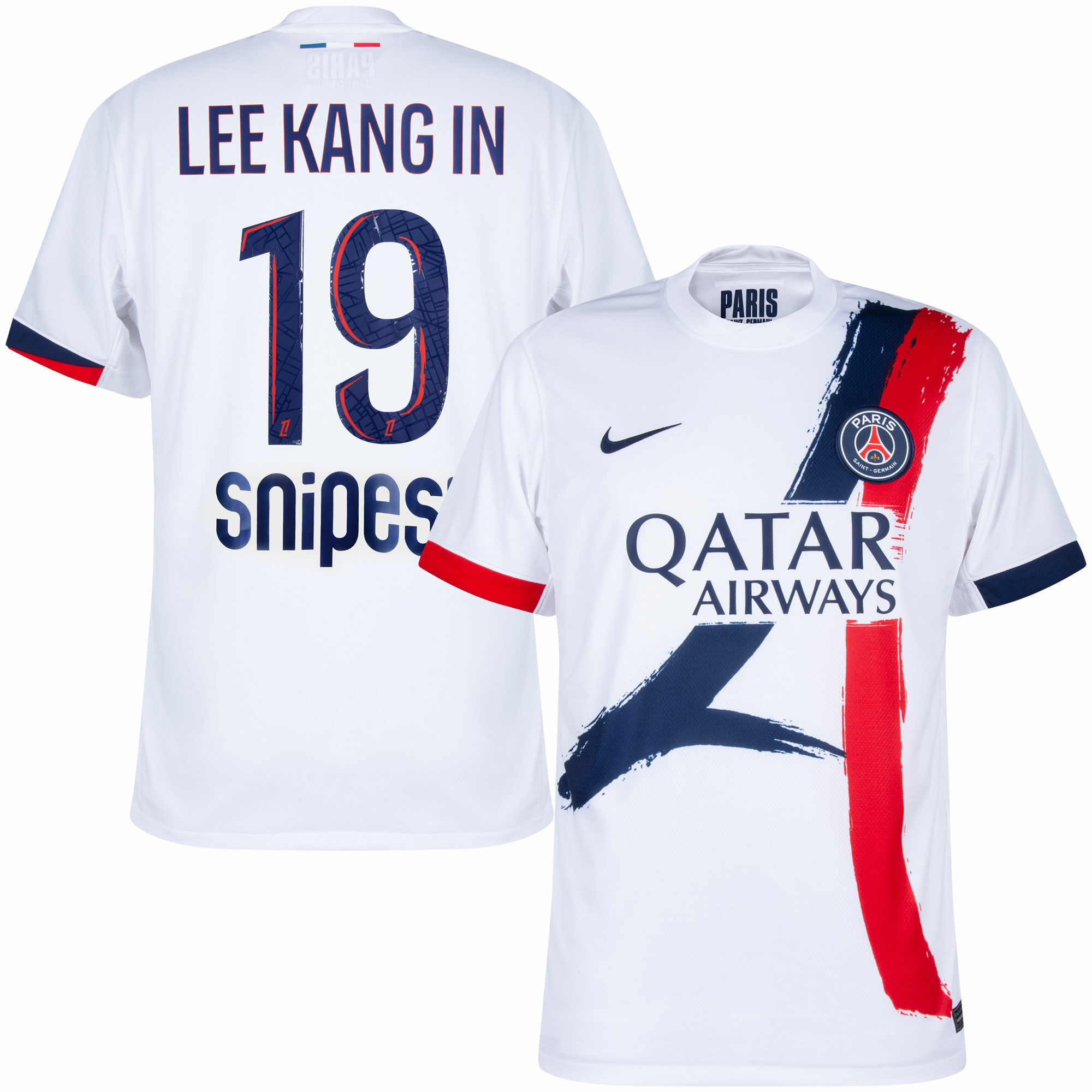 Nike PSG Away Lee Kang In 19 Jersey 2024-2025 (Ligue 1)