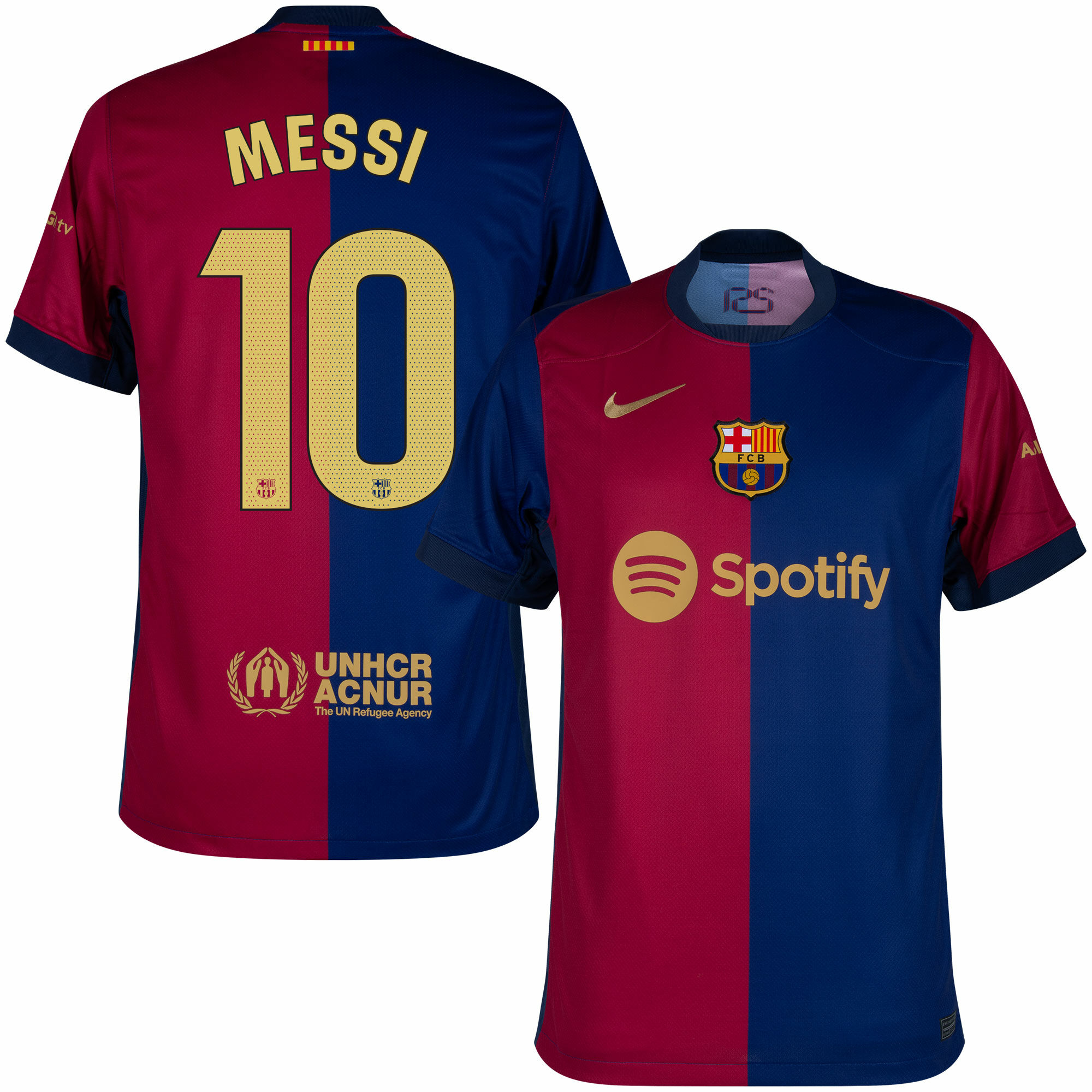 Nike Barcelona Home Messi 10 Jersey 2024-2025 (La Liga)