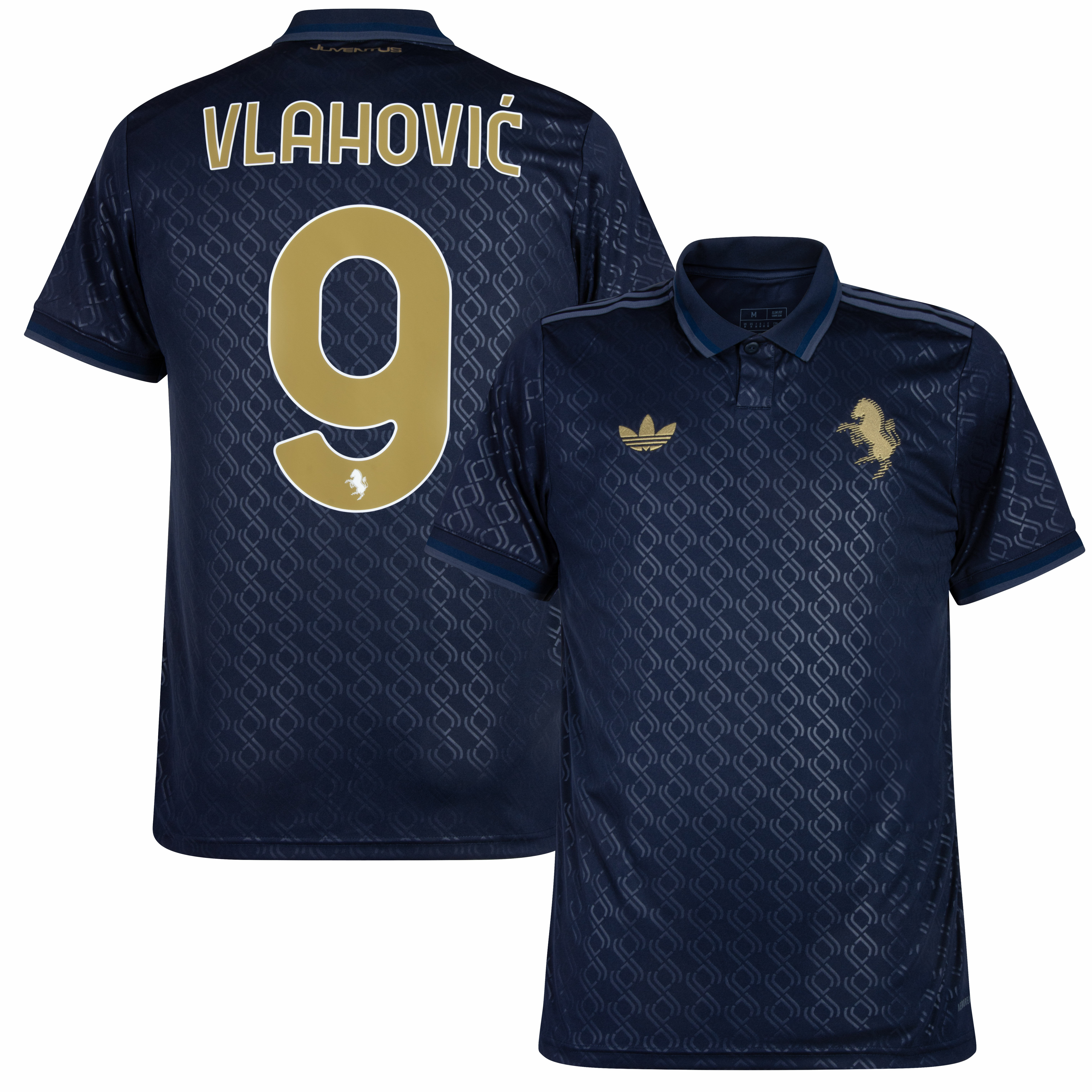 adidas Juventus 3rd Vlahović 9 Jersey 2024-2025 (Official Printing)