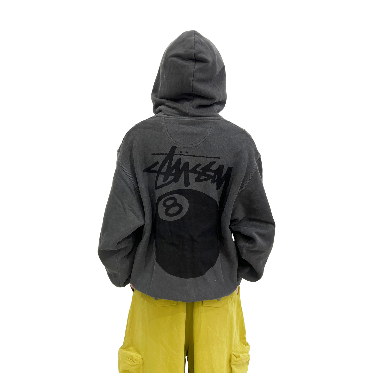Stüssy 8 Ball Pigment Dyed Zip-Up Hoodie Black (FW24) – STEALPLUG KL