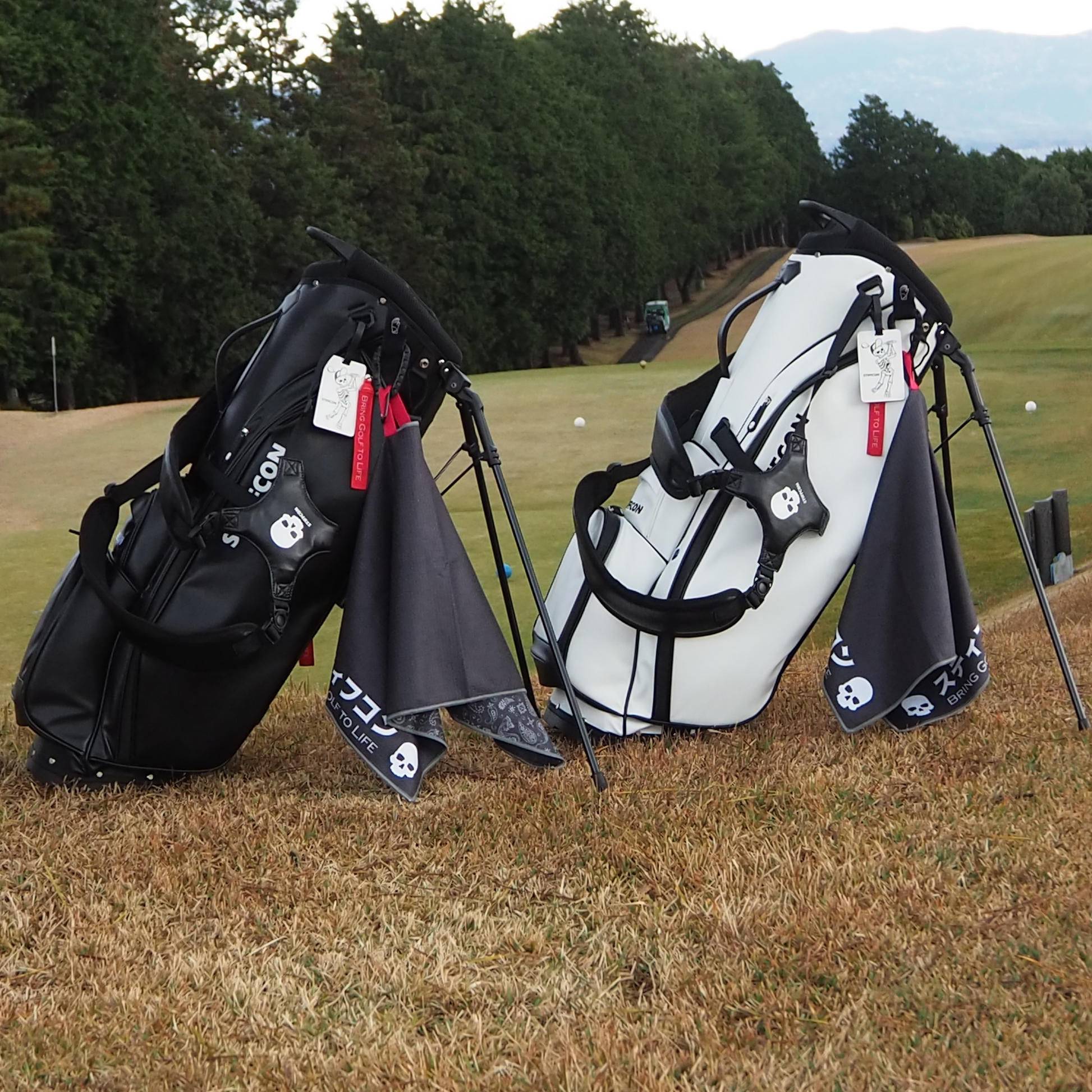 GOLF STAND BAG_PLAIN BLACK / スタンドキャディバッグ プレーン